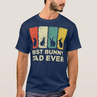 Camiseta Los hombres mejor conejo papá nunca conejo papá co