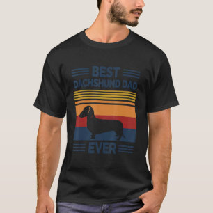 Camiseta Los hombres mejor dachshund papá alguna vez Doxie 