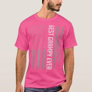 Camiseta Los Hombres Mejor Grampy La Bandera Estadounidense