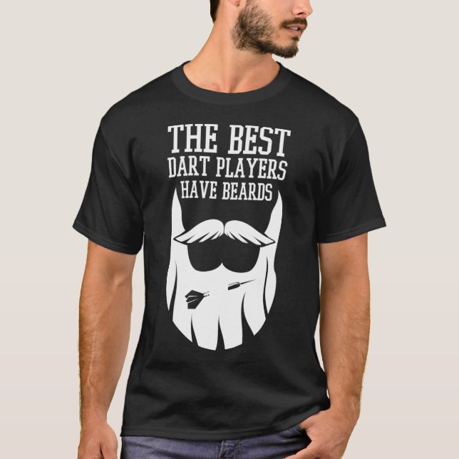 Camiseta Los Hombres Mejor Jugadores De Arte Tienen Barba D (Anverso)