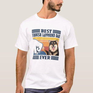 Camiseta Los hombres mejor Lapphund finlandés papá divertid