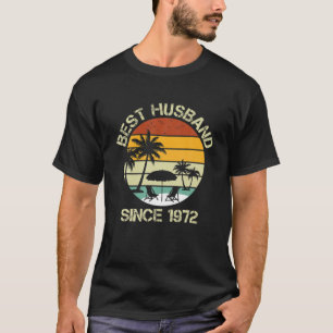 Camiseta Los Hombres Mejor Marido Desde 1972 50º Boda Anni