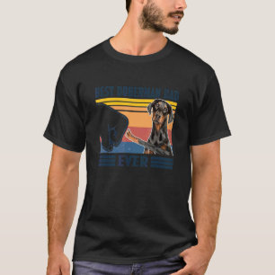 Camiseta Los hombres mejor padre doberman jamás perro Día 1
