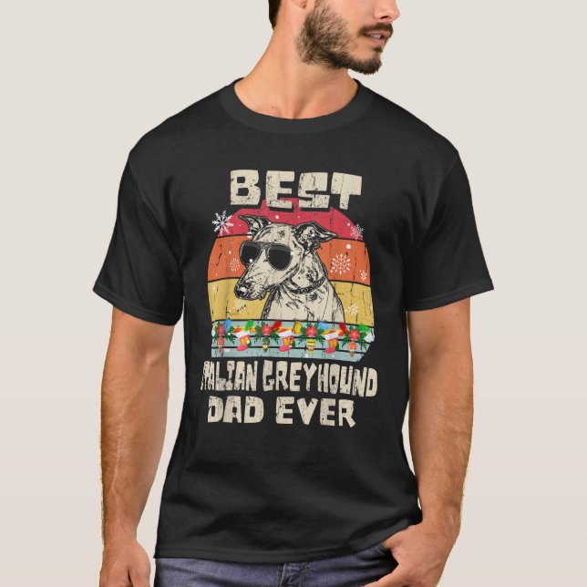 Camiseta Los hombres mejor padre italiano del Greyhound (Anverso)