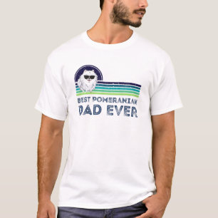 Camiseta Los hombres mejor padre pomerano que nunca los pad