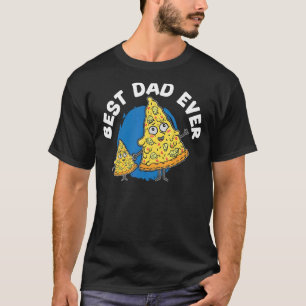 Camiseta Los Hombres Mejor Papá Pizza Comen Platos Italiano