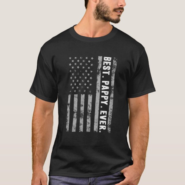 Camiseta Los hombres mejor papada de la bandera estadounide (Anverso)