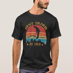 Camiseta Los hombres mejor Papaw de Par Padre's Day Golf Go