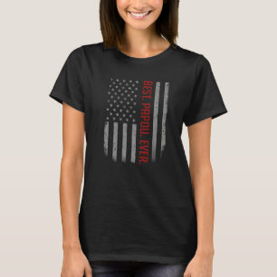 Camiseta Los Hombres Mejor Papou La Bandera Estadounidense