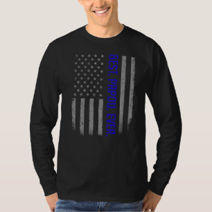 Camiseta Los Hombres Mejor Papou La Bandera Estadounidense 