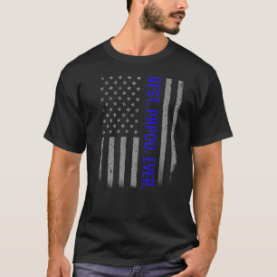 Camiseta Los Hombres Mejor Papou La Bandera Estadounidense 