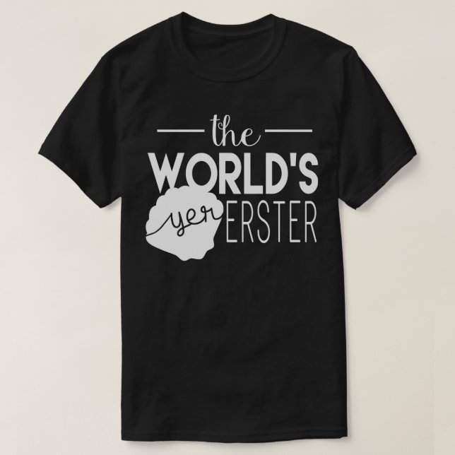Camiseta Los Hombres Mejor Que El Yer Erster Del Mundo (Diseño del anverso)