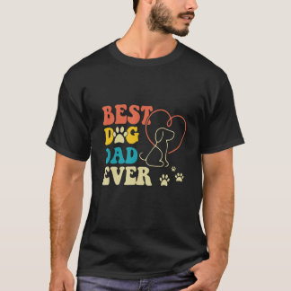 Camiseta Los hombres mejores papás de perro alguna vez ador