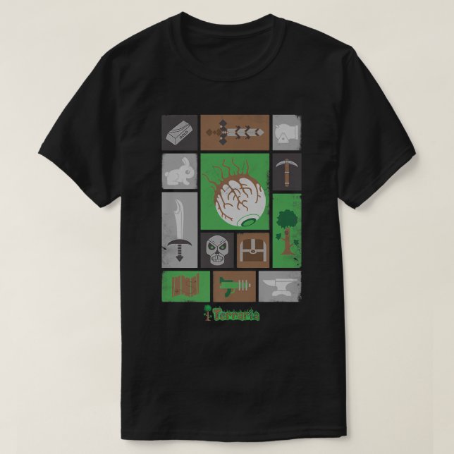 Camiseta Los Hombres Mi Regalo De Terraria Favorito Para El (Diseño del anverso)