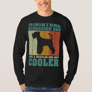 Camiseta Los Hombres Minimizan A Schnauzer Dad Como Un Fa D