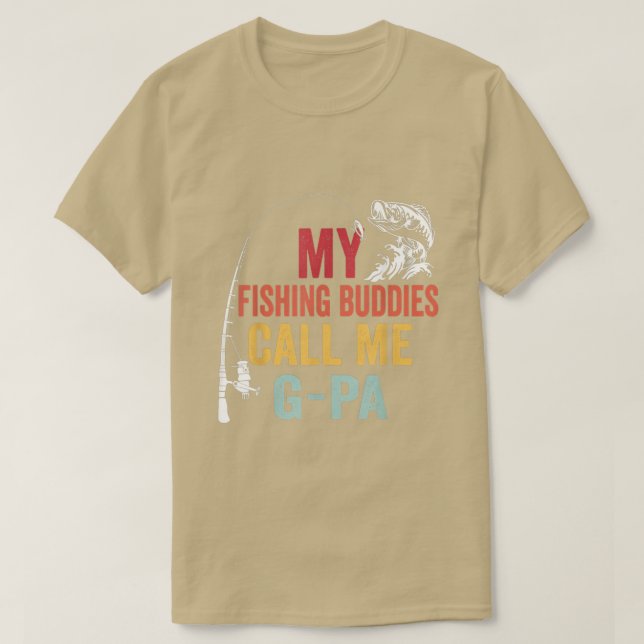 Camiseta Los hombres mis amigos favoritos de la pesca me ll (Diseño del anverso)