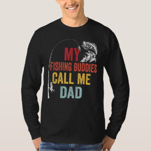 Camiseta Los Hombres Mis Amigos Pescadores Favoritos Me Lla