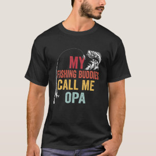 Camiseta Los Hombres Mis Amigos Pescadores Favoritos Me Lla