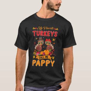 Camiseta Los hombres mis pavos favoritos me llaman familia 