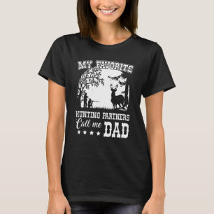 Camiseta Los hombres mis socios favoritos de caza me llaman