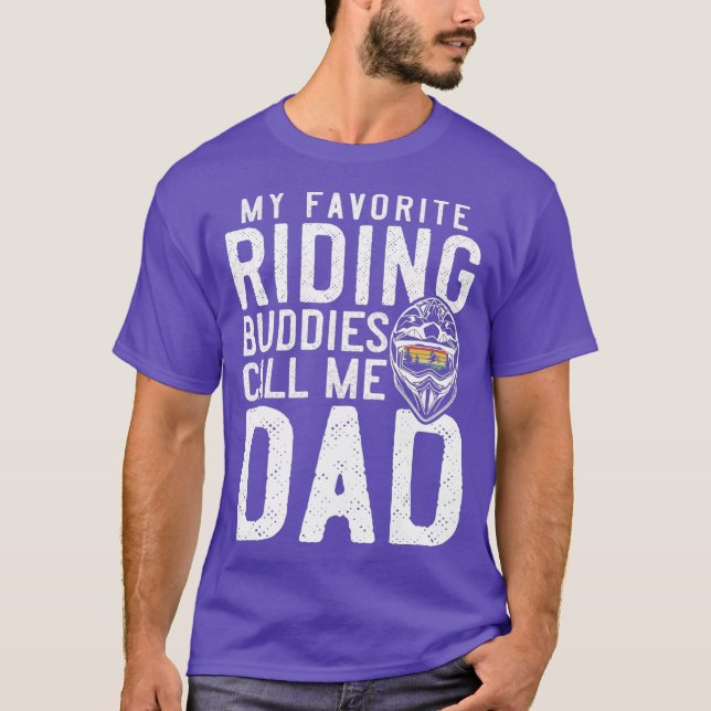 Camiseta Los hombres Motocross Dad Dirt Bike Riding me comp (Anverso)