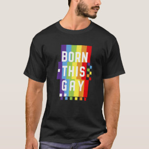 Camiseta Los hombres nacen del arcoiris de esta cita gay