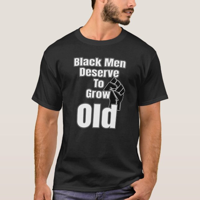 Camiseta Los Hombres Negros Merecen Crecer La Historia Negr (Anverso)
