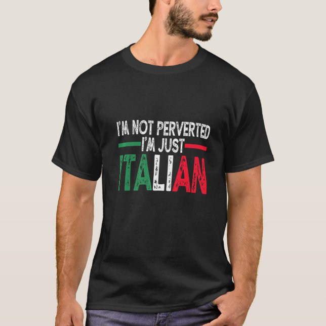 Camiseta Los Hombres No Me Pervertieron, Solo Italiana Vint (Anverso)