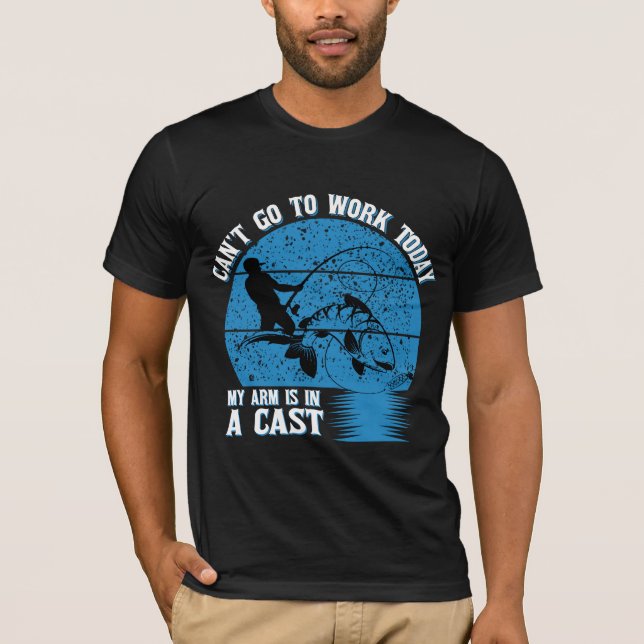 Camiseta Los hombres no pueden trabajar hoy Mi brazo está e (Anverso)
