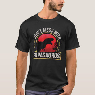 Camiseta Los hombres no se mezclan con papasaurus dinosauri