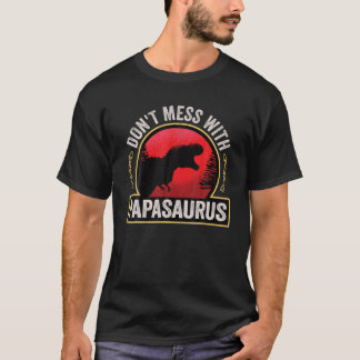 Camiseta Los hombres no se mezclan con papasaurus dinosauri