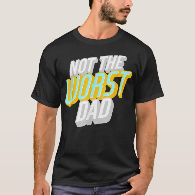 Camiseta Los hombres no son el peor día del padre gracioso  (Anverso)