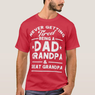 Camiseta Los hombres nunca cansaron al abuelo y al gran abu