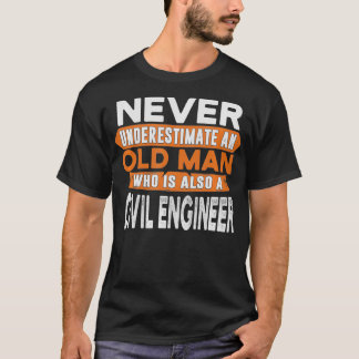 Camiseta Los hombres nunca subestiman a un anciano que tamb