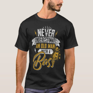 Camiseta Los Hombres Nunca Subestiman A Un Viejo Con Un Gu