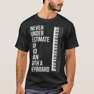 Camiseta Los Hombres Nunca Subestiman A Un Viejo Con Un Key