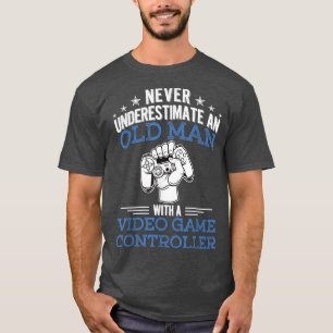 Camiseta Los Hombres Nunca Subestiman A Un Viejo Con Un Vid