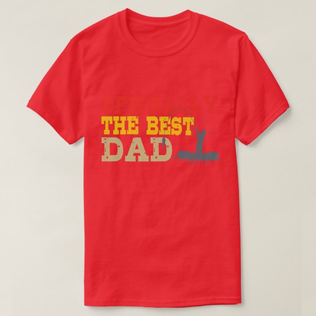Camiseta Los Hombres Ofishan El Mejor Papá Que Pescado Papa (Diseño del anverso)