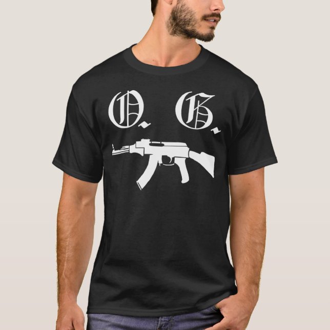Camiseta Los Hombres Og Todo El Mundo Quiere Ser Un Gangste (Anverso)