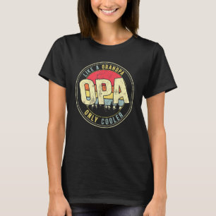 Camiseta Los Hombres Optan Como Un Abuelo Sólo Retro De Vin