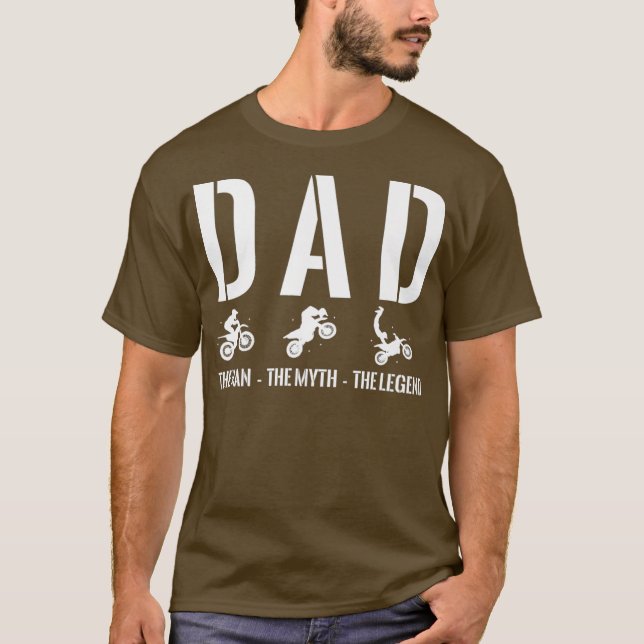 Camiseta Los Hombres Papá El Hombre El Mítico Viaje En Bici (Anverso)