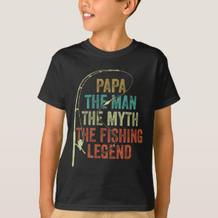 Camiseta Los Hombres Papa El Hombre El Mito De La Leyenda P