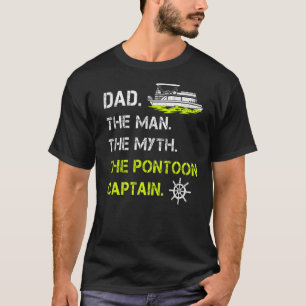 Camiseta Los Hombres Papá El Hombre El Mito El Capitán Del 