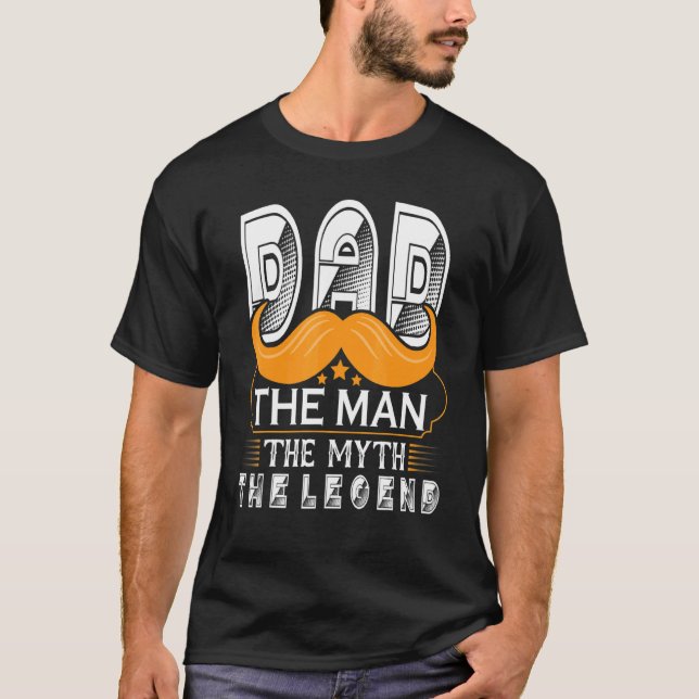 Camiseta Los Hombres Papá El Hombre El Mito La Leyenda El P (Anverso)