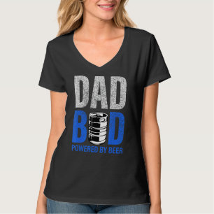 Camiseta Los Hombres Papá Hod Alimentado Por La Cerveza Beb