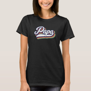 Camiseta Los hombres papá retro nuevo padre papi para ser e