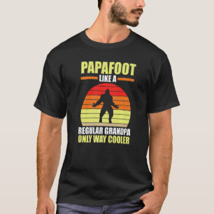 Camiseta Los hombres Papafoot Como Un Abuelo Regular