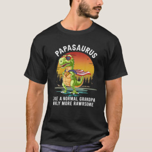 Camiseta Los hombres Papasaurus como un abuelo normal sólo