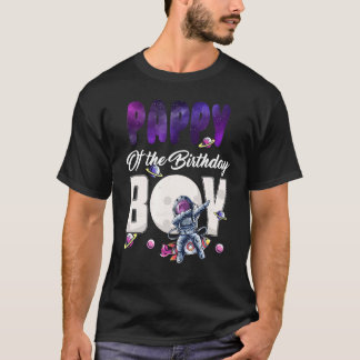 Camiseta Los Hombres Pappy Del Niño Astronauta De Cumpleaño