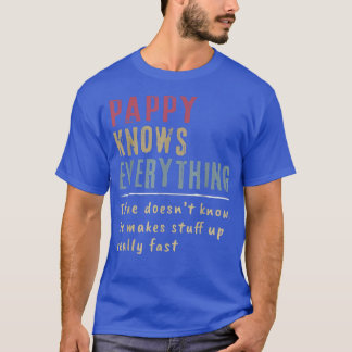 Camiseta Los hombres pappy saben todo lo que el abuelo cono